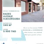 LOCAL COMMERCIAL DE 346 m² à RADES VILLE