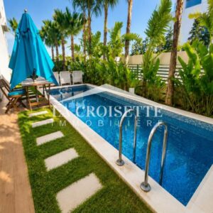 Appartement S4 meublé avec piscine à La Marsa MAL4285