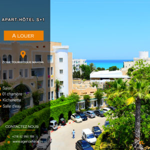 S+1 appart hôtel Mahdia Beach à Mahdia