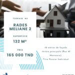 TERRAIN NU DE 132m² à RADES MELIANE 2