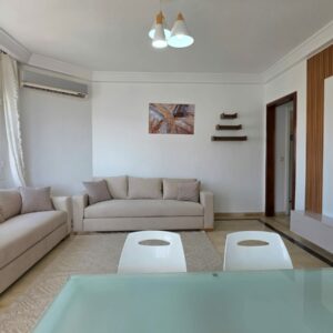 Appartement S+3 Meublé avec Vue Mer Panoramique à Mrezga, Hammamet Nord