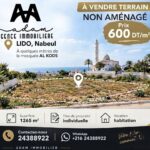 Terrain d&rsquo;exception de 1 265 m² à LIDO, Nabeul